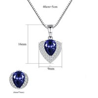 Necklace Gaurosa Woman Fantasy in Silver Zirconia SN0330-BU - SN0330-BU